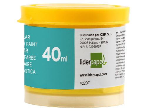 Guache liderpapel escolar 40 ml amarelo , Liderpapel , 62926 , 8423473874428